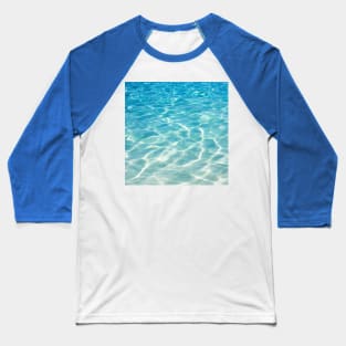 Blue Ocean Summer Beach Waves Baseball T-Shirt